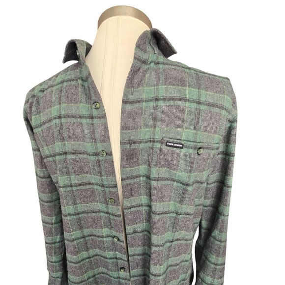 Mens Guide London Premium Range British Design Plaid Shirt Size S JJ4136 - Picture 8 of 10